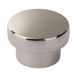 Chunky Knobs 1-1/3 inch Diameter Polished Nickel