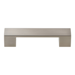 Wide Square Pull 96MM Center to Center Brushed Nickel