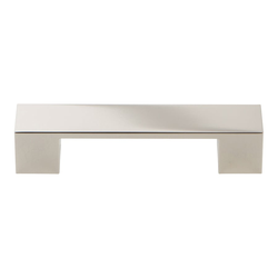 Wide Square Pull 96MM Center to Center Polished Nickel