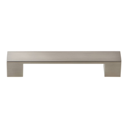 Wide Square Pull 128MM Center to Center Brushed Nickel