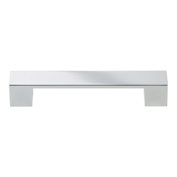 Wide Square Pull 128MM Center to Center Polished Chrome