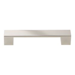 Wide Square Pull 128MM Center to Center Polished Nickel