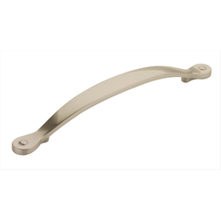 Clearance Sale, Inspirations 6-5/16 Inch Center to Center Satin Nickel Cabinet Pull