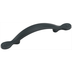 Inspirations 3 Inch Center to Center Flat Black Cabinet Pull