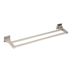 Gratitude Double Towel Bar 24 inch Brushed Nickel