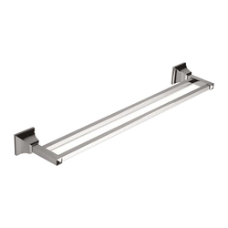 Gratitude Double Towel Bar 24 inch Polished Chrome