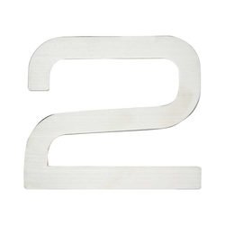 Paragon House Number Two Stainless Steel
