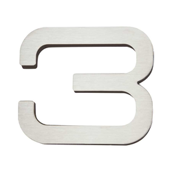 Paragon House Number Three Stainless Steel