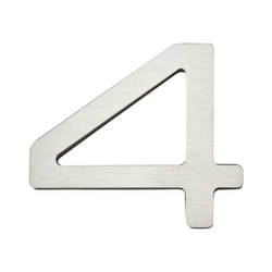 Paragon House Number Four Stainless Steel