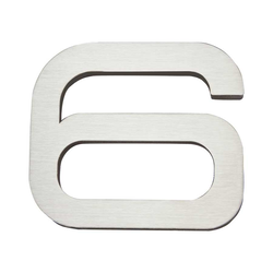 Paragon House Number Six Stainless Steel