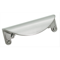 Inspirations 3 Inch Center to Center Satin Nickel Cabinet Cup Pull