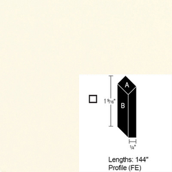 Wilsonart Bevel Edge, Antique White, 4 ft (Pack of 3)