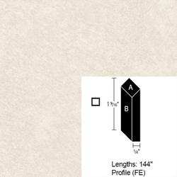 Wilsonart Bevel Edge, Almond Leather, 4 ft (Pack of 3)