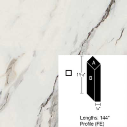 Wilsonart Bevel Edge, Calcutta Marble, 4 ft (Pack of 3)