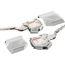 Aventos HK-S Tip-On Lift Mechanism with Cover, Power Factor 19 to 39, for Cabinet Height 7-3/8 to 24 Inch, Cabinet Width 25 to 72 Inch, Requires Clip Inline Mounting Plate and Tip-On Device, Light Gra