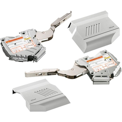 Aventos HK-S Lift Mechanism with Cover Set, Power Factor 40 to 85, for Cabinet Height 7-3/8 to 24 Inch, Cabinet Width 25 to 72 Inch, Requires Clip Inline Door Mounting Plate, Light Gray