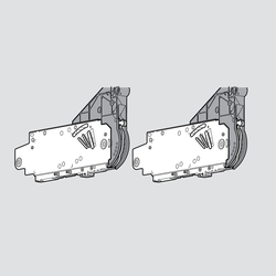  Aventos HL Parallel Lift System for Cabinet Heights From 11-13/16 Inch to 21-21/32 Inch and Door Weights 2.3 to 3.4 lbs, Requires HL Arm Assembly and Cover Plate Set 