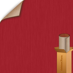 Regimental Red Linearity Finish 4 ft. x 8 ft. Peel/Stick Vertical Grade Laminate Sheet