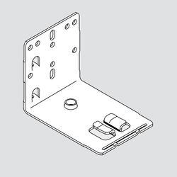 Tandem Rear Bracket with Locating Tabs, Left Hand