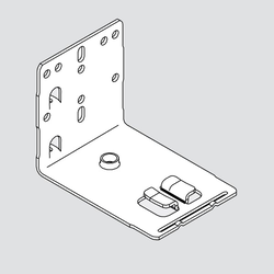 Tandem Rear Bracket with Locating Tabs, Right Hand