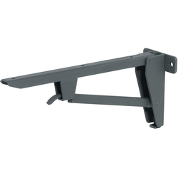 Hebgo 22-13/16 Inch x 3-1/4 Inch x 7 Inch Light-Duty Folding Table Bracket, Gray Primed