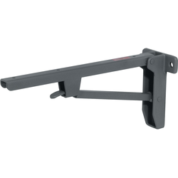 Hebgo 16-9/16 Inch x 4-1/2 Inch x 7-1/16 Inch Heavy-Duty Folding Table Bracket, Gray Primed