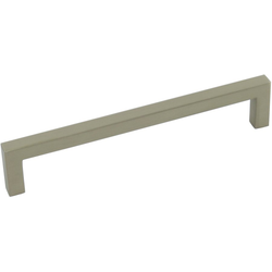 6-5/16 Inch Center to Center Kai Square Bar Pull, Brushed Brass