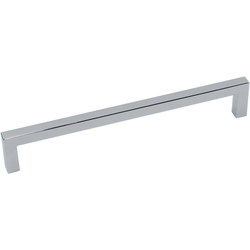 7-9/16 Inch Center to Center Kai Square Bar Pull, Polished Nickel