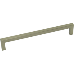 7-9/16 Inch Center to Center Kai Square Bar Pull, Brushed Brass
