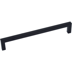 7-9/16 Inch Center to Center Kai Square Bar Pull, Matte Black