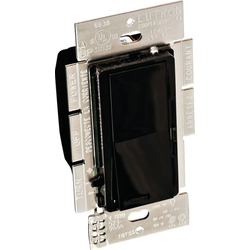 Lutron Stand Alone Diva Paddle Wall Dimmer Switch, Compact Florescent-LED (CL) 150 Watt, Black