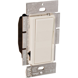 Lutron Stand Alone Diva Paddle Wall Dimmer Switch, Compact Florescent-LED (CL) 150 Watt, Light Almond