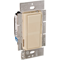 Lutron Stand Alone Diva Paddle Wall Dimmer Switch, Low Voltage (LV) 600 Watt 3 Way, Ivory