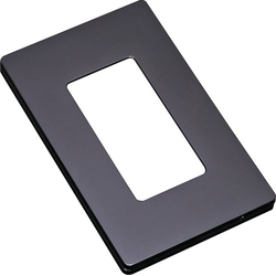 Lutron Stand Alone Diva Dimmer Switch Wall Plate, Black