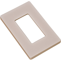 Lutron Stand Alone Diva Dimmer Switch Wall Plate, Light Almond