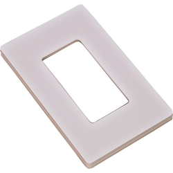 Lutron Stand Alone Diva Dimmer Switch Wall Plate, White
