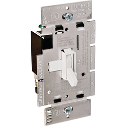 Lutron Stand Alone Ariadni Toggle Wall Dimmer Switch, Low Voltage (LV), 600 Watt, White