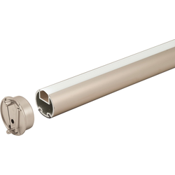 20% OFF 4 Feet Synergy Elite Loox Lighted Wardrobe Tube, With Semi-Round Milk Lens (No LED Strip), Matt Nickel