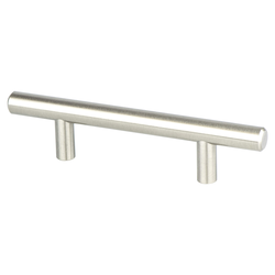 Berenson Tempo 3 Inch Center to Center Brushed Nickel Cabinet Pull, Steel Material, Transitional Style