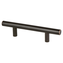 Berenson Tempo 3 Inch Center to Center Verona Bronze Cabinet Pull, Durable Steel Construction, Transitional Style