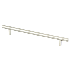 Berenson Tempo 7-9/16 Inch Center to Center Brushed Nickel Cabinet Pull, Steel Bar Design for Transitional Style