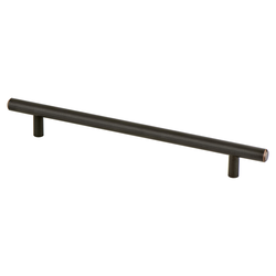 Berenson Tempo 7-9/16 Inch Center to Center Verona Bronze Cabinet Pull, Steel Material, Transitional Style