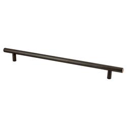 Berenson Tempo 10-1/16 Inch Center to Center Verona Bronze Cabinet Pull, Steel Material, Transitional Style