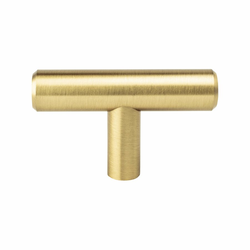 Berenson Tempo 2 Inch Length Cabinet Knob, Modern Brushed Gold, Steel Material, Transitional Style, Perfect for Versatile Home Decor