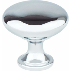 Berenson Advantage Traditional Style 1-1/8 Inch Diameter Polished Chrome Knob for Cabinets and Drawers