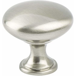 Berenson Advantage Plus 1, 1-1/8 Inch Diameter Traditional Brushed Nickel Cabinet Knob for Home and Business