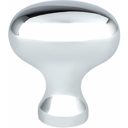Berenson Advantage Plus 3, 1-5/16 Inch Diameter Polished Chrome Cabinet Knob, Zinc Material, Transitional Style