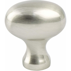 Berenson Advantage Plus 3, 1-1/8 Inch Diameter Brushed Nickel Cabinet Knob, Zinc Material, Transitional Style