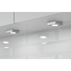 Loox LED #2025/2026 Square Surface Mounted Trim Ring, Stainless Steel