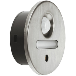 Final Sale, 1-5/8 Inch Loox 12V #2028 Toe Kick LED Light, Warm White 2700K, Brushed Steel